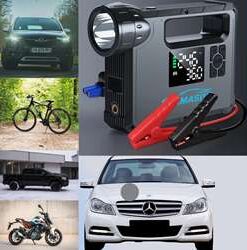 5-in-1 Jump Starter & Air Compressor – 150PSI Tire Inflator & Power Bank for Car, Bike, Mattress & More - GloreeWorld