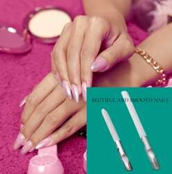 Stainless Steel Double-Sided Nail Files for Finger & Toe Nail Care – Manicure & Pedicure Set