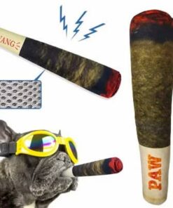 Interactive Plush Dog Toy – Cigar Shape, Ideal for Chewing & Teething (1/2PCS) - GloreeWorld