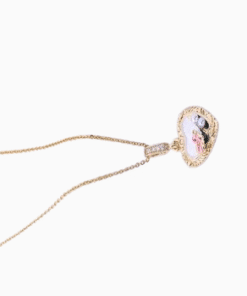 Retro Enamel Floral Pearl Necklace for Women – Luxury Vintage Chinese Style Jewelry - GloreeWorld